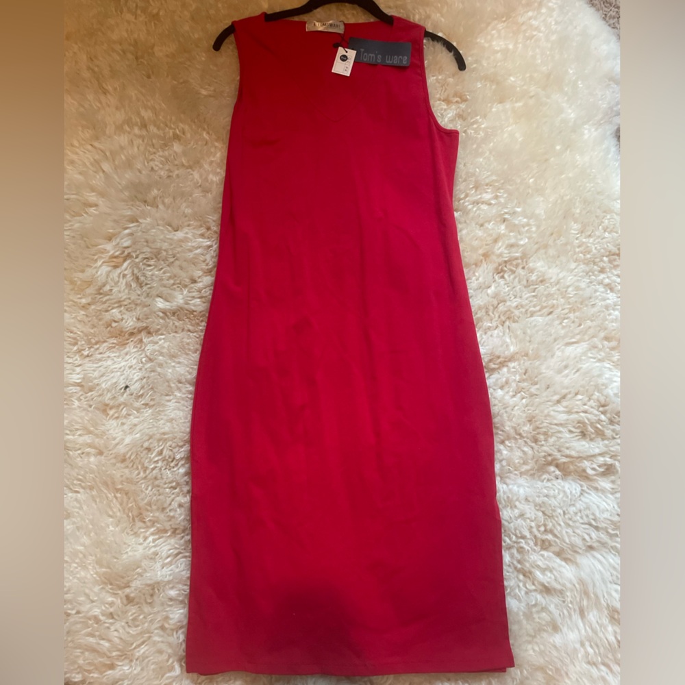 Chic Red Pencil Skirt